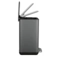BATHROOM BIN CUBIC SOFT CLOSE 6lt GREY