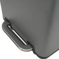 BATHROOM BIN CUBIC SOFT CLOSE 6lt GREY