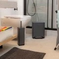 BATHROOM BIN CUBIC SOFT CLOSE 6lt GREY