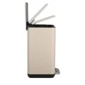BATHROOM BIN CUBIC SOFT CLOSE 6lt TAUPE
