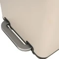 BATHROOM BIN CUBIC SOFT CLOSE 6lt TAUPE