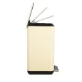 BATHROOM BIN CUBIC SOFT CLOSE 6lt IVORY