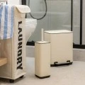 BATHROOM BIN CUBIC SOFT CLOSE 6lt IVORY