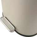 BATHROOM BIN OVOID SOFT CLOSE 6lt TAUPE