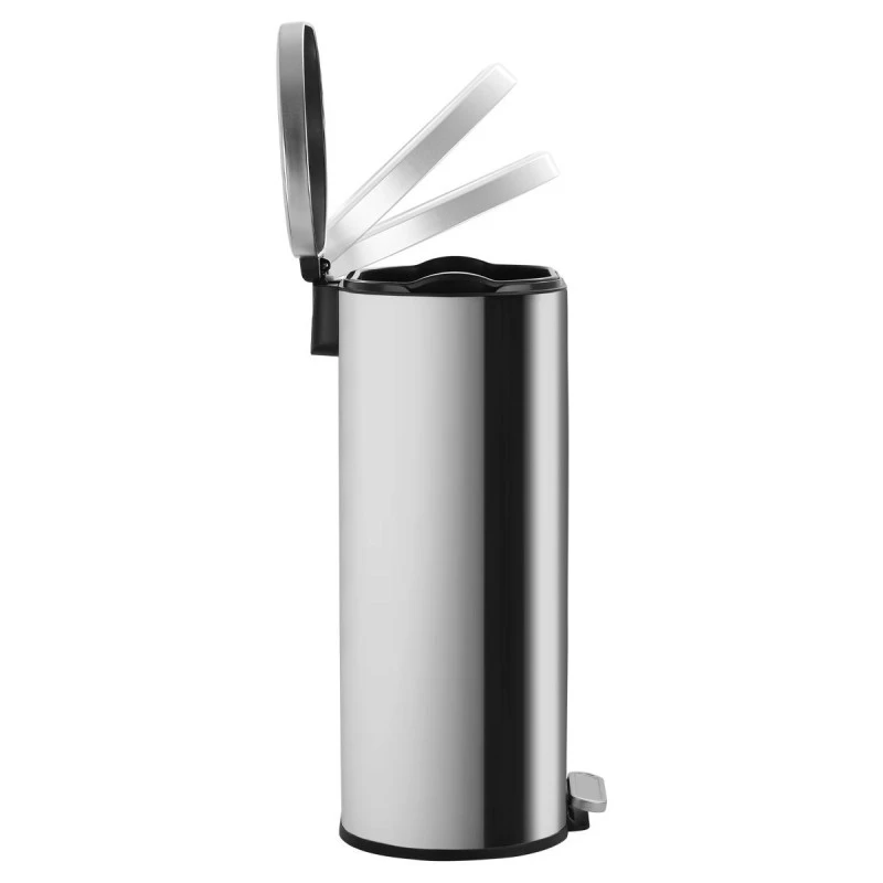 KITHCEN TRASH CAN OVOID SOFT CLOSE 30LT INOX