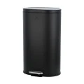 KITHCEN TRASH CAN OVOID SOFT CLOSE 30LT BLACK