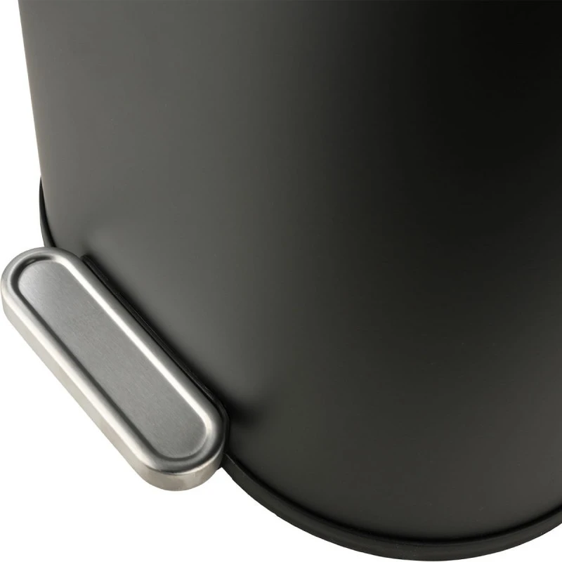 KITHCEN TRASH CAN OVOID SOFT CLOSE 30LT BLACK