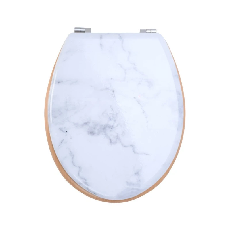 TOILET SEAT MARBLE WITH ZYNC ALLOY HINGES