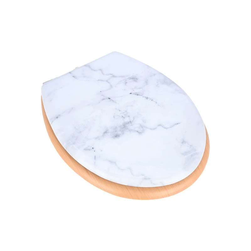TOILET SEAT MARBLE WITH ZYNC ALLOY HINGES