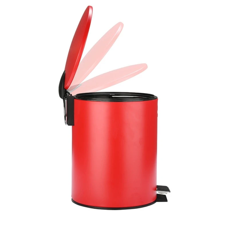 BATHROOM BIN CLASSIC SOFT CLOSE 5lt MATTE RED