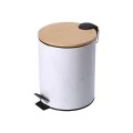 BATHROOM BIN MARBLE SOFT CLOSE 5lt