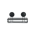 BATHROOM SHELVES WITH SUCTION CUP BLACK