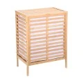 LAUNDRY BASKET BAMBOO ESSENTIALS 60lt  DOUBLE