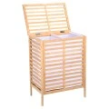 LAUNDRY BASKET BAMBOO ESSENTIALS 60lt  DOUBLE