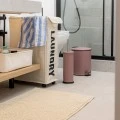 LAUDRY BASKET WITH WHEELS TAUPE