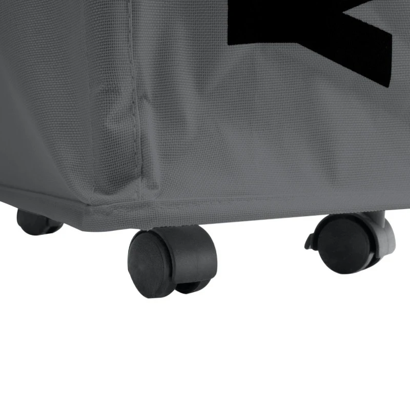 LAUDRY BASKET WITH WHEELS GREY