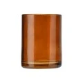TOOTHBRUSH HOLDER AMBER GLASS