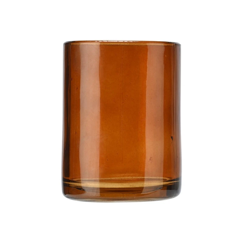 TOOTHBRUSH HOLDER AMBER GLASS