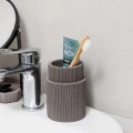 TOOTHBRUSH HOLDER WIRE POLYRESIN GREY