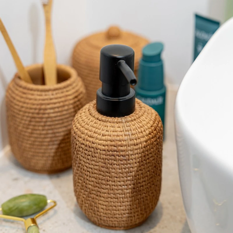 TOOTHBRUSH HOLDER ROPE POLYRESIN