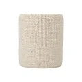 TOOTHBRUSH HOLDER JUTE POLYRESIN BEIGE
