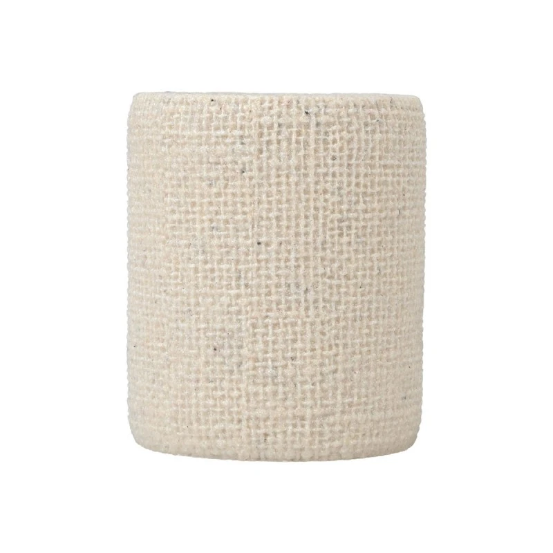 TOOTHBRUSH HOLDER JUTE POLYRESIN BEIGE
