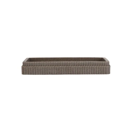 BATHROOM PLATE WIRE POLYRESIN GREY 19x10.3x2.8cm
