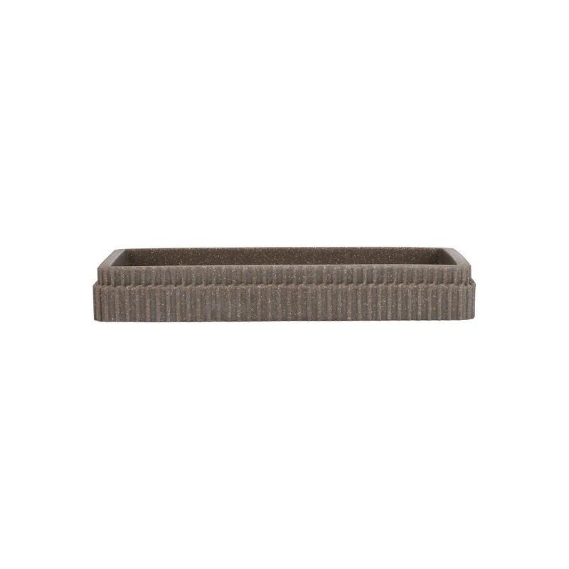 BATHROOM PLATE WIRE POLYRESIN GREY 19x10.3x2.8cm