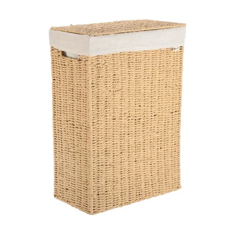 LAUNDRY BASKET BOTANICA 38x22x55cm WITH INTERNAL CLOTHING &amp; LID RECTANGULAR