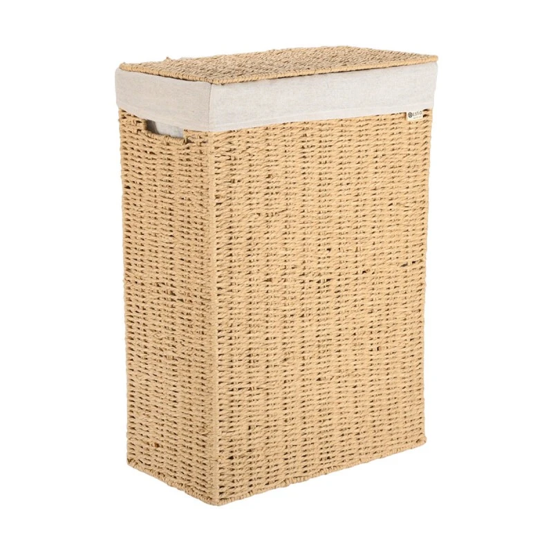 LAUNDRY BASKET BOTANICA 38x22x55cm WITH INTERNAL CLOTHING &amp; LID RECTANGULAR