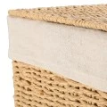 LAUNDRY BASKET BOTANICA 38x22x55cm WITH INTERNAL CLOTHING &amp; LID RECTANGULAR