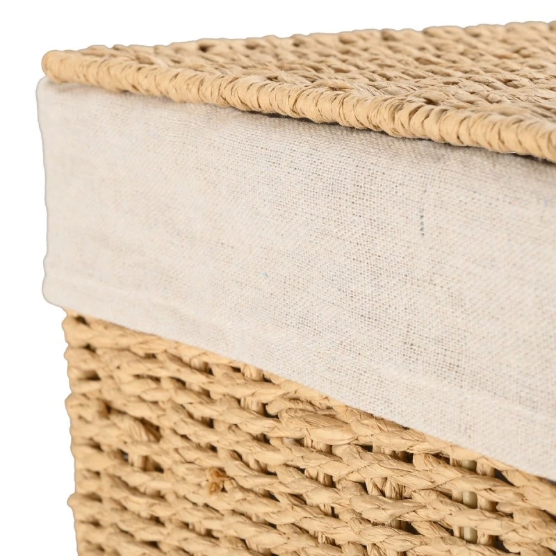 LAUNDRY BASKET BOTANICA 38x22x55cm WITH INTERNAL CLOTHING &amp; LID RECTANGULAR