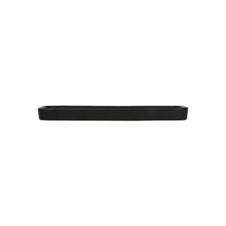 BATHROOM PLATE MYST STONEWARE BLACK