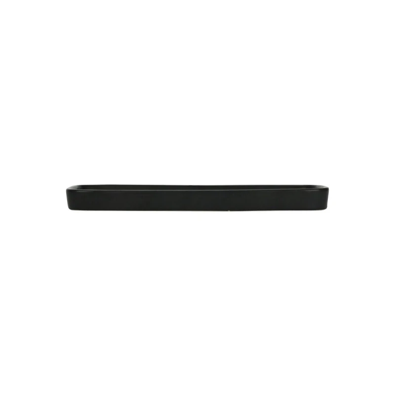 BATHROOM PLATE MYST STONEWARE BLACK