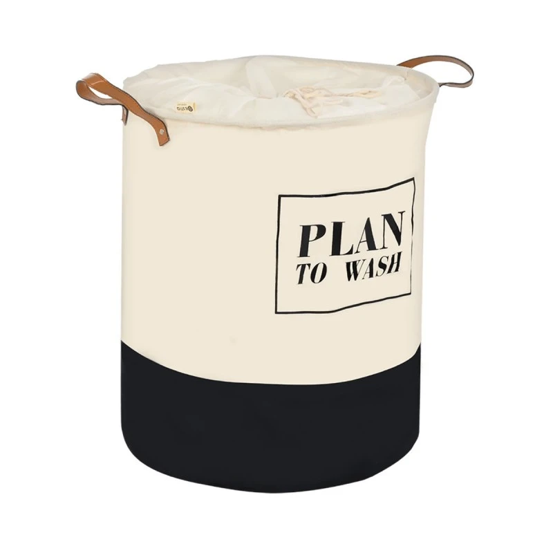 LAUNDRY BASKET PLAN 60lt FOLDABLE WITH HANDLES 40x40x50cm