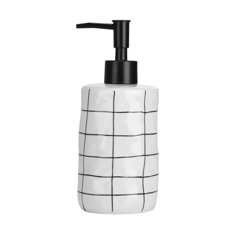 SOAP DISPENSER CAGE CERAMIC 400ml 7.5x18cm