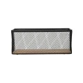 STORAGE &amp; ORGANISER BASKET WIRED METALLIC 30.5x16.5x12.5cm BLACK