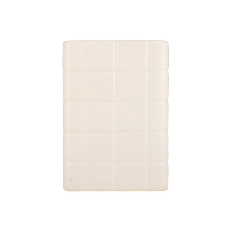 TOOTHBRUSH HOLDER TILES CERAMIC 7.5x11cm WHITE