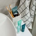 TOOTHBRUSH HOLDER TILES CERAMIC 7.5x11cm WHITE