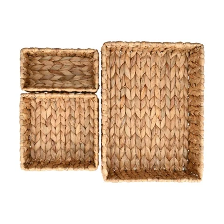 STORAGE &amp; ORGANIZER BASKETS FLORANA SET 3 PCS. 36×26×10cm - 20×20×8.5cm - 20×11×8.5cm
