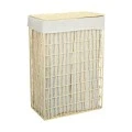 LAUDRY BASKET NEST 37x22x55cm WITH 2 COMPARTENTS BEIGE