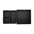 STORAGE BASKETS WOVEN SET 4 PCS. 28x28x10cm- 26x13x9cm- 13x13x9cm BLACK