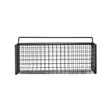 STORAGE CONTAINER CAGE HANGING METAL BLACK