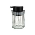 SOAP DISPENSER ALIVIO GLASS EMBOSSED 300ml 7.8x12.5cm TRANSPARENT