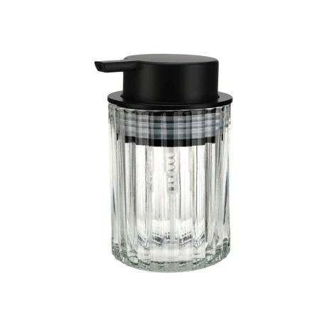 SOAP DISPENSER ALIVIO GLASS EMBOSSED 300ml 7.8x12.5cm TRANSPARENT