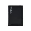 TOOTHBRUSH HOLDER CAGE CERAMIC BLACK WITH METALLIC FRAME