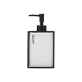SOAP DISPENSER CAGE 450ml CERAMIC WHITE WITH METALLIC FRAME