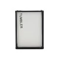 TOOTHBRUSH HOLDER CAGE CERAMIC WHITE WITH METALLIC FRAME