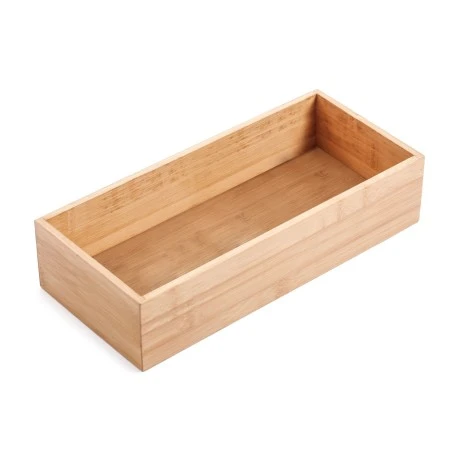 ORGANIZER BOX BAMBOO ESSENTIALS 37X26X8.3CM STACKABLE