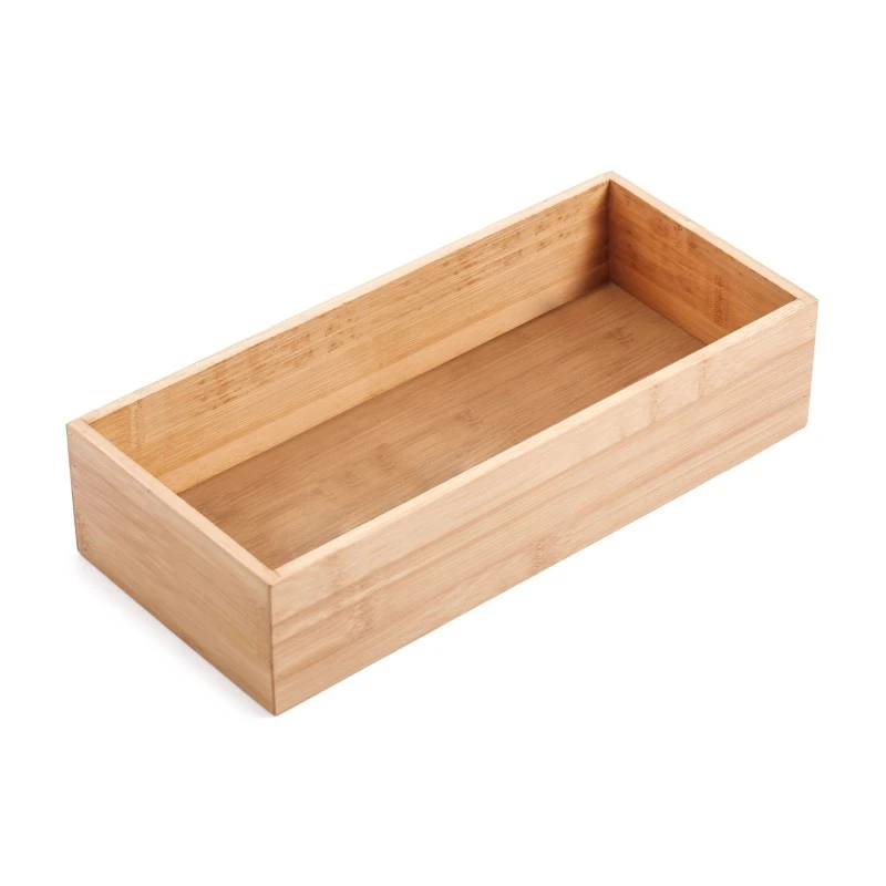 ORGANIZER BOX BAMBOO ESSENTIALS 37X26X8.3CM STACKABLE